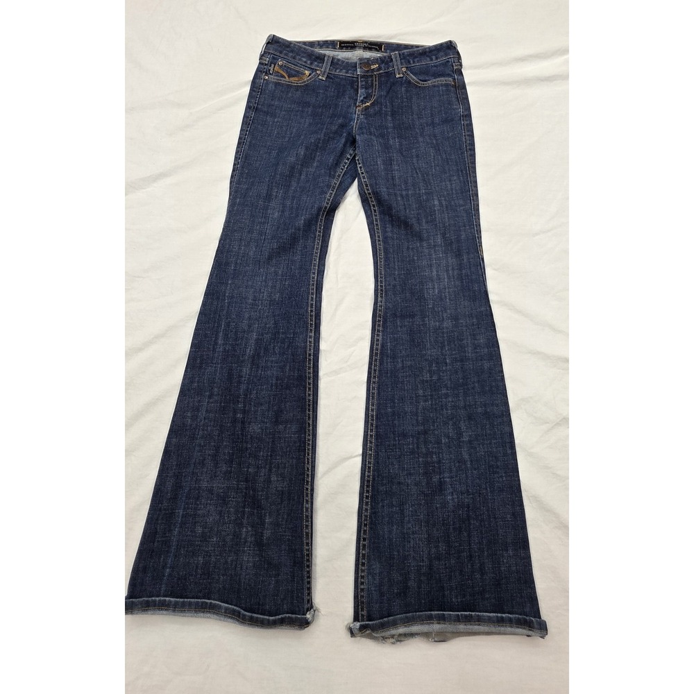 Vintage Tears Of Bleu Black Line Women's Dark Wash Denim Jeans Size 25‎